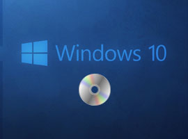 Opprettelse av Windows 10 installasjonsmedie på DVD