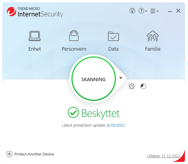 Trend Micro Internet Security Main norsk